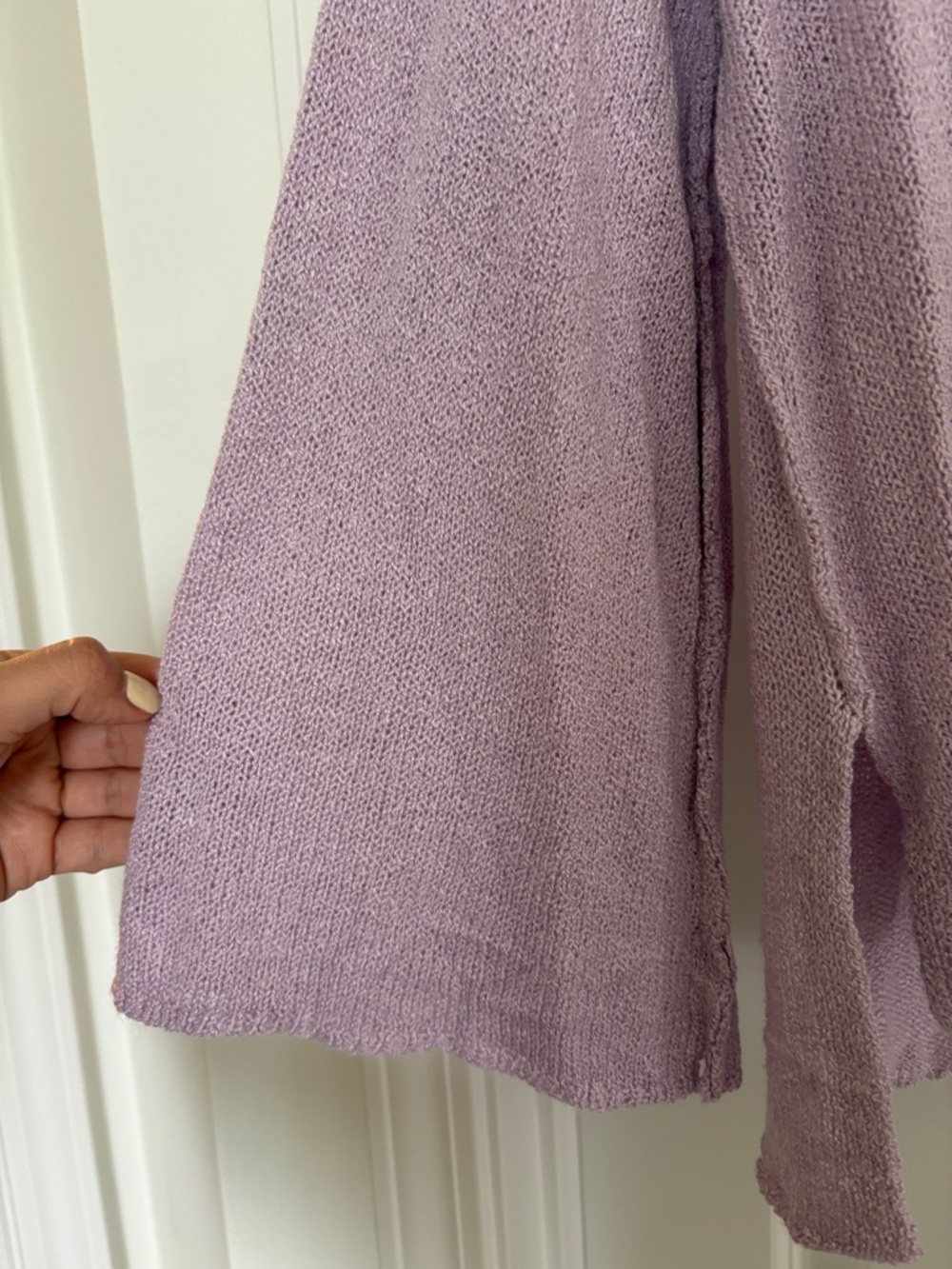 Versona Lavender Knit Lightweight Sweater - Picture 2 of 4